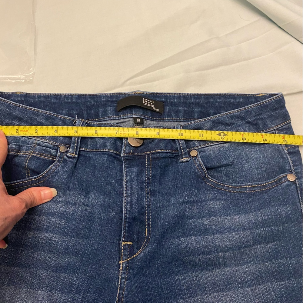 1822 Women’s Denim Ankle Blue Jeans Sz 10 - Picture 3 of 9